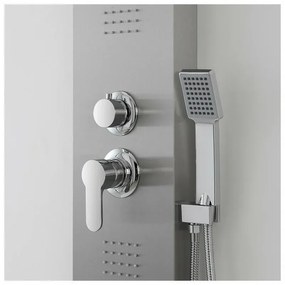 Colonna Doccia Acciaio Inox Cromo Satinato Multifunzione New York