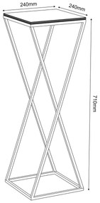 Portafiori  70x24 cm bianco