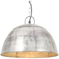 Lampada a Sospensione Vintage 25 W Argento Rotonda 41 cm E27 320541