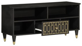 Mobile porta tv 100x33x46 cm in legno massello di mango