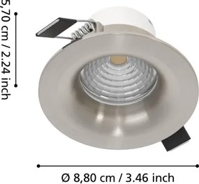 Eglo 902331 - Set da 3 faretti LED dimmerabili SALICETO LED/6,4W/230V Ø 8,8 cm cromo