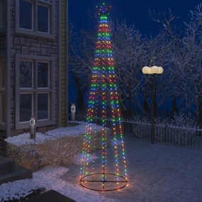 Albero di Natale a Cono con 400 LED Colorato 100x360 cm