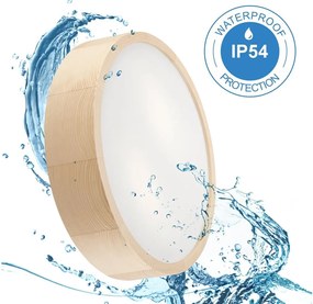 Plafoniera bagno NATURAL 3xE27/15W/230V IP54 pino Ø 37 cm