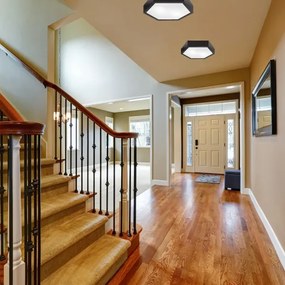 Plafoniera HEX 2xE27/60W/230V diametro 43 cm pino wenge