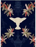 Coordonne Carta da parati Neo-Rococo - Navy