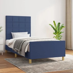 Giroletto Senza Materasso Blu 90x200 Cm İn Tessuto /