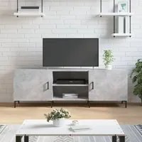 Mobile Porta TV Grigio Cemento 150x30x50cm in Legno Multistrato 829104