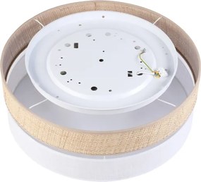 Plafoniera LED SIRJA BOHO LED/36W/230V Ø 45 cm beige/bianco
