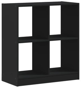 Libreria nera 68,5x32x75 cm in legno multistrato