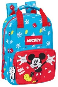 Zaino Scuola Mickey Mouse Clubhouse Fantastic Azzurro Rosso 20 x 28 x 8 cm
