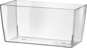 Vaso Rettangolare 30x14,5x15 cm in Plastica Coimbra 30 Trasparente...