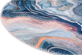 Tappeto rotondo blu e rosa lavabile ø 120 cm Colors of Joy – Vitaus