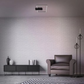 Plafoniera LED moderno Nico, nero37.5 cm