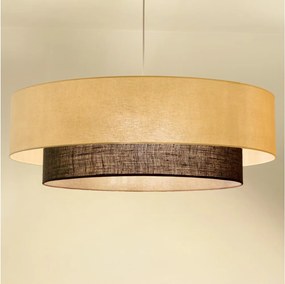 Brilagi - Lampadario LED a sospensione su cavo Stile BOHO 3x E27/15W/230V Ø 80 cm crema/marrone