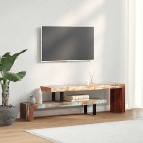 Mobile Porta Tv İn Legno Massello Di Recupero /