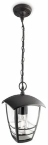 Philips 15386/30/16 - Lampadario a sospensione MYGARDEN CREEK 1xE27/60W/230V nero