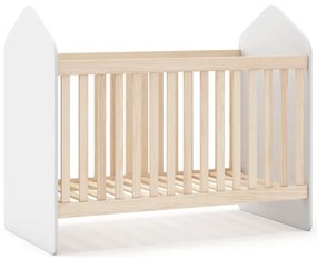 Culla bianca/naturale in pino 60x120 cm Estefania - Marckeric