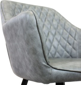 SANDY - poltrona imbottita per sala da pranzo in ecopelle