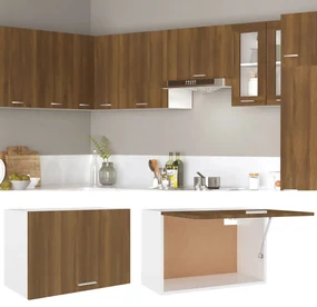 Mobile pensile rovere marrone 60x31x40 cm in legno multistrato