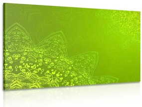 Stampa su tela – Elementi moderni di Mandala in sfumature di verde
