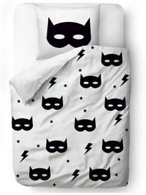 Biancheria da letto per bambini in cotone sateen Fox Hero, 140 x 200 cm Batman - Butter Kings