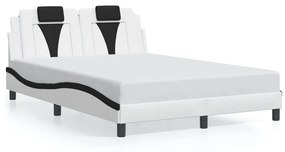 Giroletto Con Luci Led Bianco E Nero 140x190 Cm İn Similpelle /