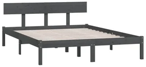 Giroletto grigio in legno massello di pino 140x190 cm