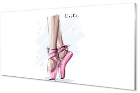 Pannello paraschizzi cucina Ballerine rosa 100x50 cm