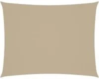 Parasole a Vela Oxford Rettangolare 5x7 m Beige 135165