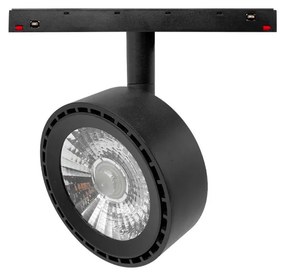 Faro LED 20W Tondo Magnetico, CCT, CRI92, Nero, 48V - BRIDGELUX LED Colore Bianco Variabile CCT