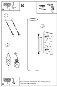 Sollux SL.0330 - Applique LAGOS 2 2xGU10/10W/230V nero