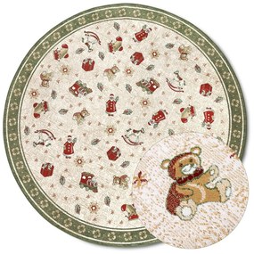 Tappeto rotondo verde natalizio in cotone ø 200 cm Toy's Delight Green Christmas - Villeroy&amp;Boch