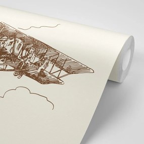 Carta da parati – Biplano retrò