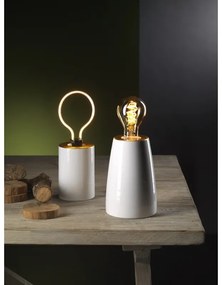 WEISSESTAL Lampada Minimal Gold White h 20cm