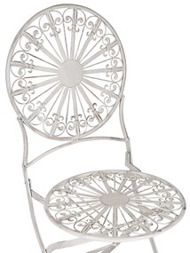 Set da balcone 2 posti metallo bianco SCAFA Beliani
