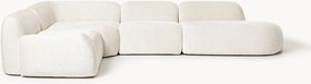 Divano angolare componibile XL in teddy-bouclé Wolke