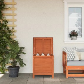 Contenitore Giardino Marrone 50x49x56,5 Cm Legno Massello Abete /