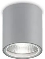 Plafoniera Moderna Gun Alluminio Grigio 1 Luce Gu10