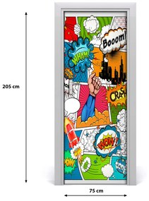 Sticker porta Fumetto 75x205 cm