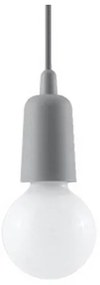 Lampadario su catena DIEGO 1xE27/60W/230V grigio