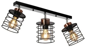 Lampada da soffitto in metallo nero 12x56 cm Glob - Candellux Lighting