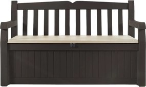 Panchina Contenitore da Giardino 140x60x84 cm in Resina Keter Eden Bench Marrone...