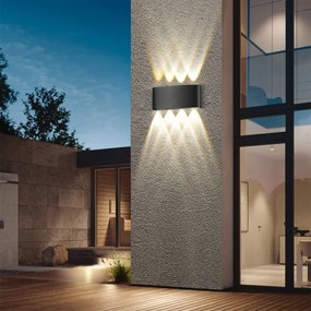 Brilagi - Applique da parete LED per esterni FLAREBOX LED/8W/230V nero IP65