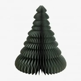 Confezione Da 3 Alberi Di Natale In Carta Noelle Baia Verde & ↑31 Cm - Sklum