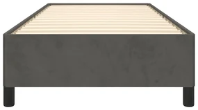 Giroletto grigio scuro 90x190 cm in velluto