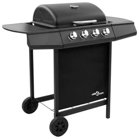 Griglia Barbecue A Gas Con 4 Bruciatori Nera /