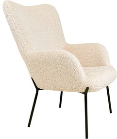 Poltrona color crema con rivestimento in pelliccia sintetica Glasgow – Bonami Essentials