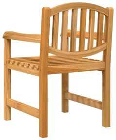 Sedie da Giardino 6 pz 58x59x88 cm in Legno Massello di Teak