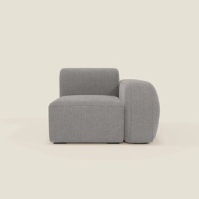 BonBon modulo terminale 105 cm sinistro o destro - tessuto smacchiabile T23 grigio