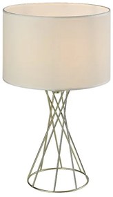 Rabalux 74081 - Lampada da tavolo NIVRA 1xE27/40W/230V dorata/bianca